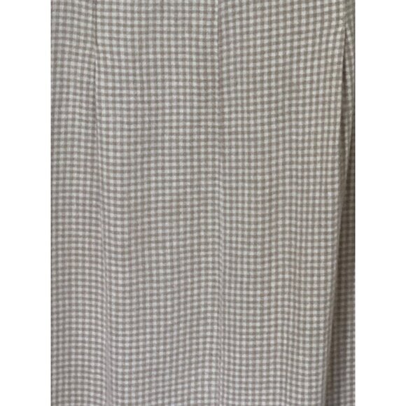 Jaclyn Smith Plus Gingham Midi Dress Linen  Blend SZ X MODEST Beach Coastal - Picture 6 of 11